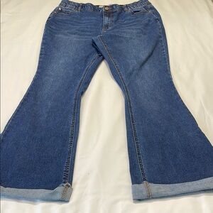 EST. 1946 DENIM SIZE 10 Women's Blue Curvy Flare Jeans